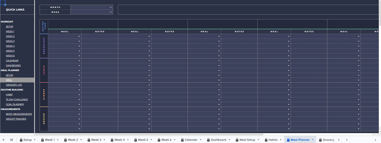 Iron Print Premium Workout Planner